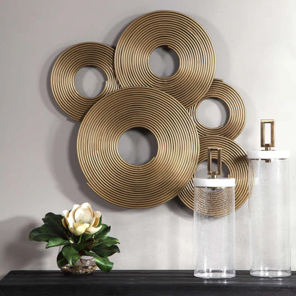 Gold Rings Wall Decor