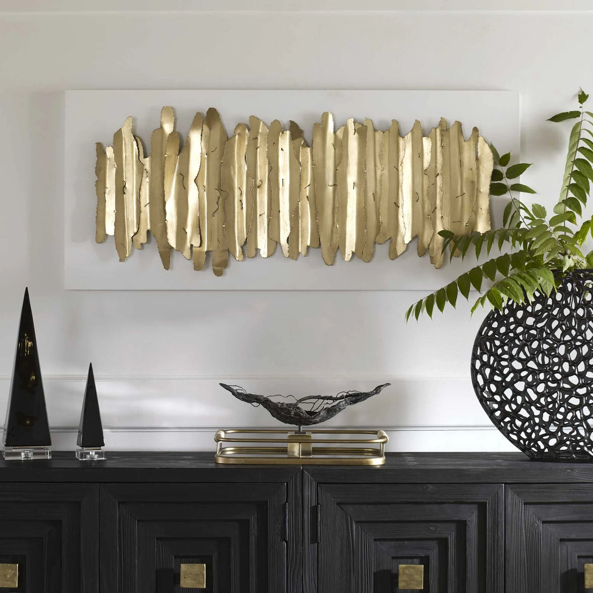 Gold Metal Wall Decor