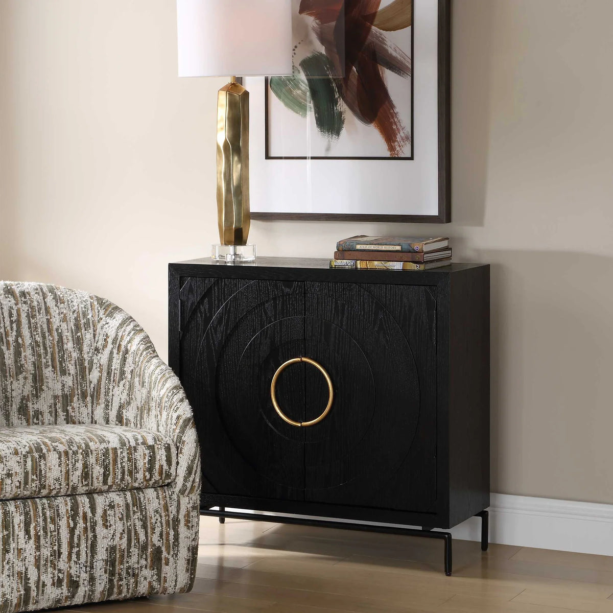 Black 2 Door Cabinet