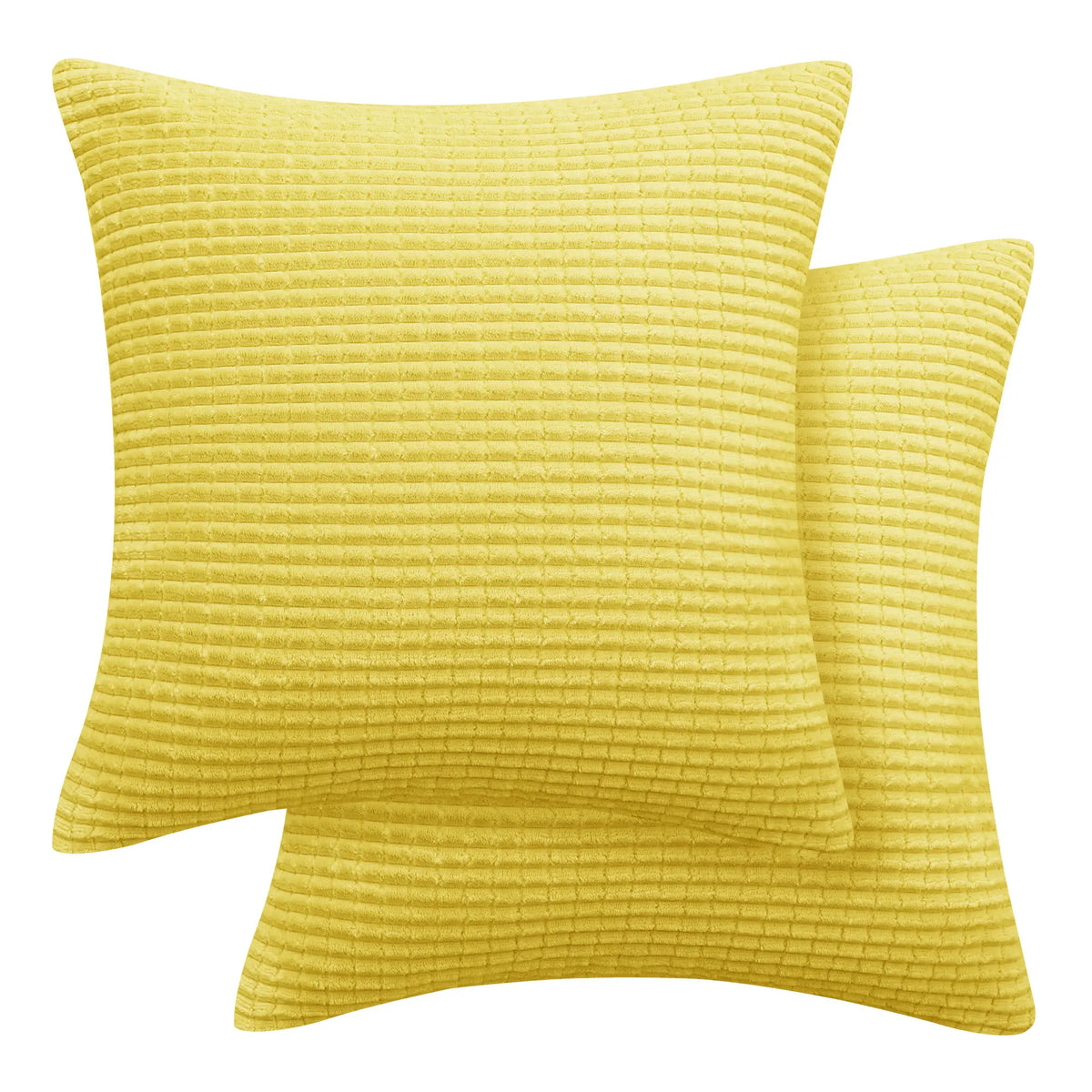 Elevate Your Home Decor with Deconovo's Luxurious Corduroy Stripe Throw Pillow Covers - Set of 2