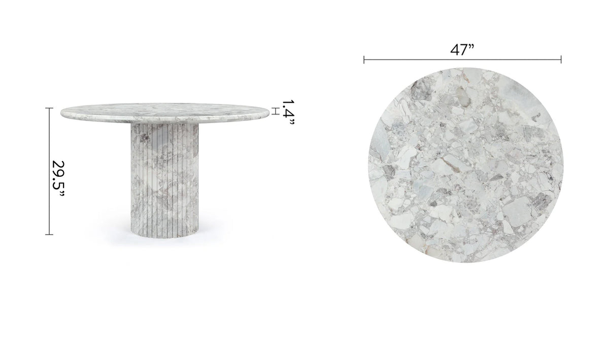 Saturn Round Dining Table, 47in | FINAL SALE