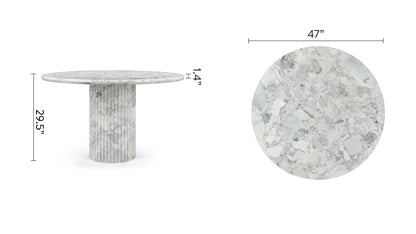 Saturn Round Dining Table, 47in | FINAL SALE