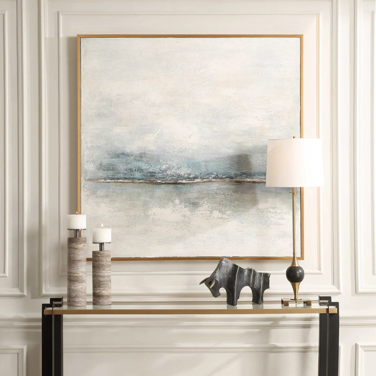 Hazy Morning Abstract Canvas