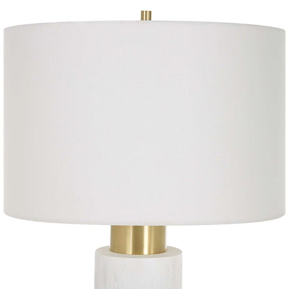 Whitewashed Table Lamp