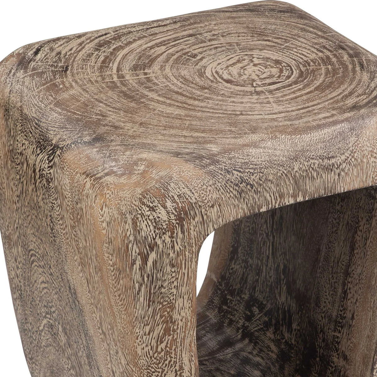 Bleached Wash Accent Stool
