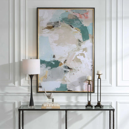 Abstract Gold Leaf Framed Print