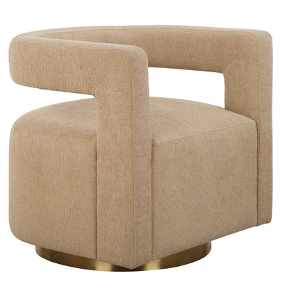 Boucle Swivel Chair