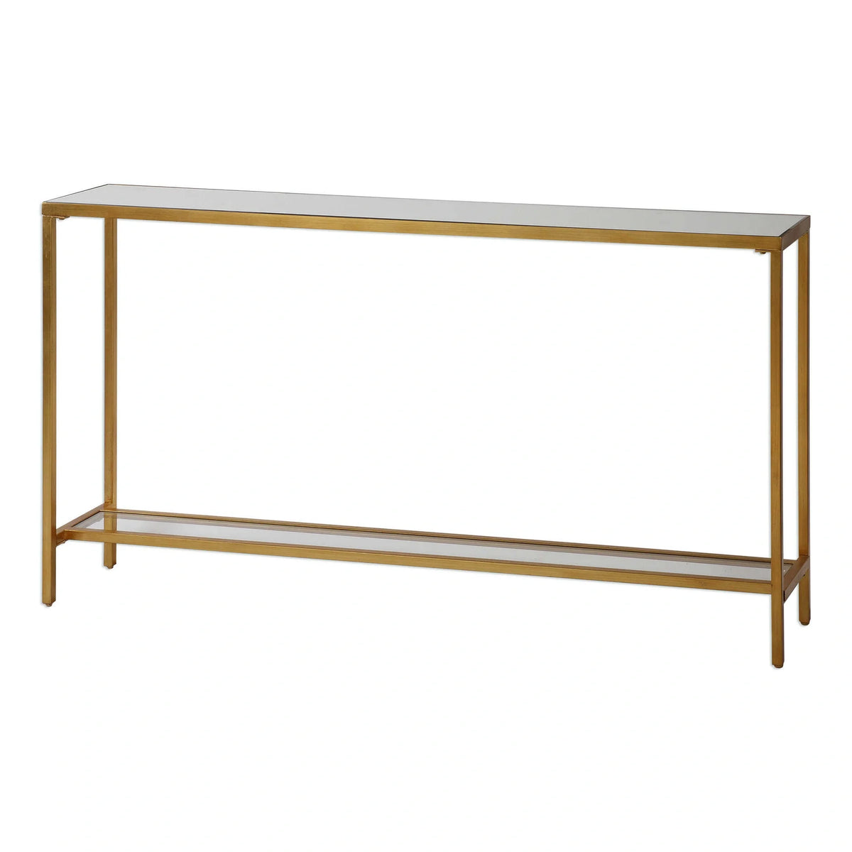 Mirrored Glass Console Table