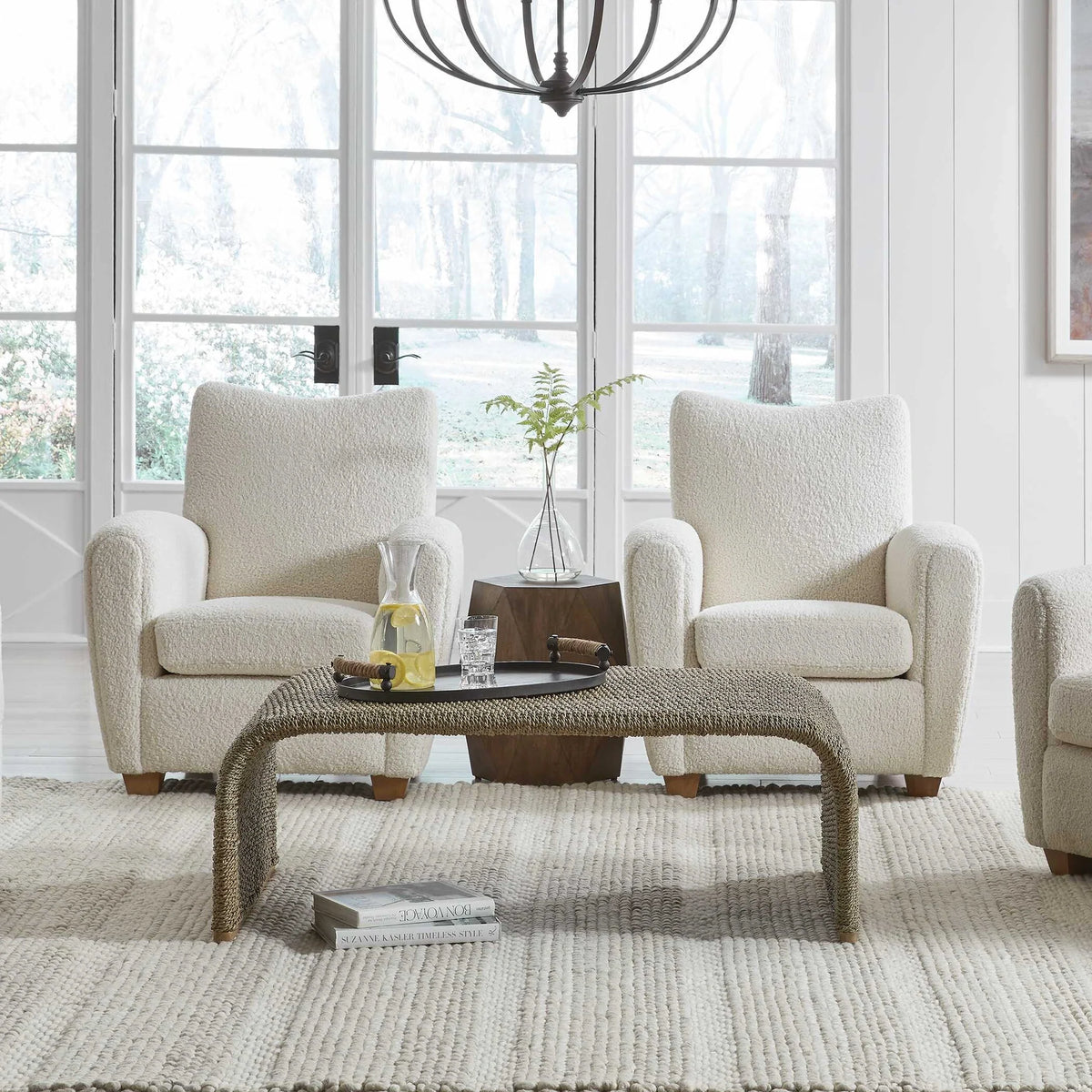 Woven Seagrass Coffee Table