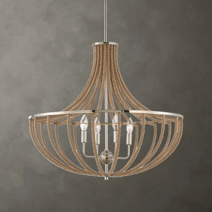 4 Light Rope Empire Chandelier