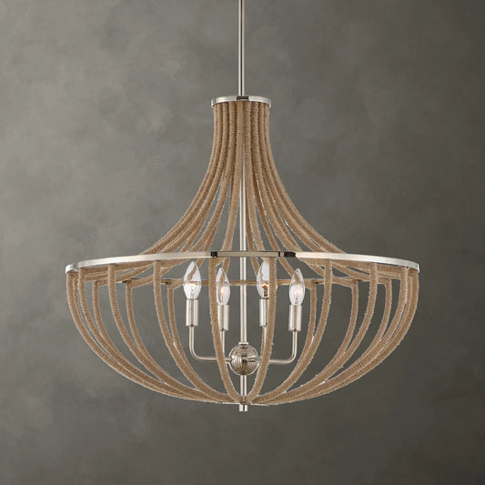 4 Light Rope Empire Chandelier