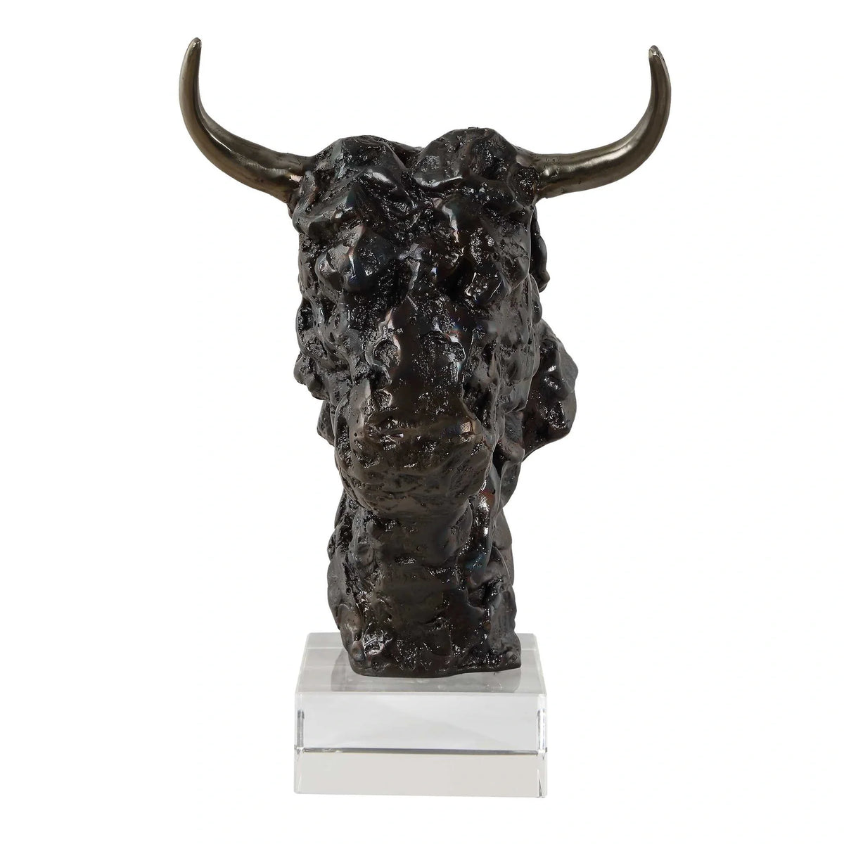 Bison Bust Bronze Sculpture
