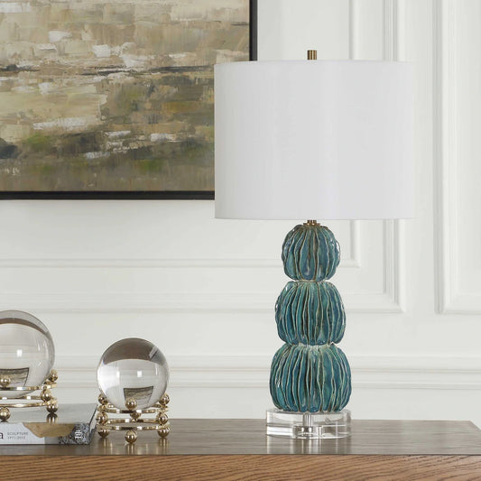 Teal Blue Table Lamp