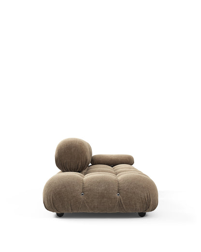 Bellini Sectional - Mario Bellini Open End Sofa, Left, Cappuccino Brown Chenille | FINAL SALE