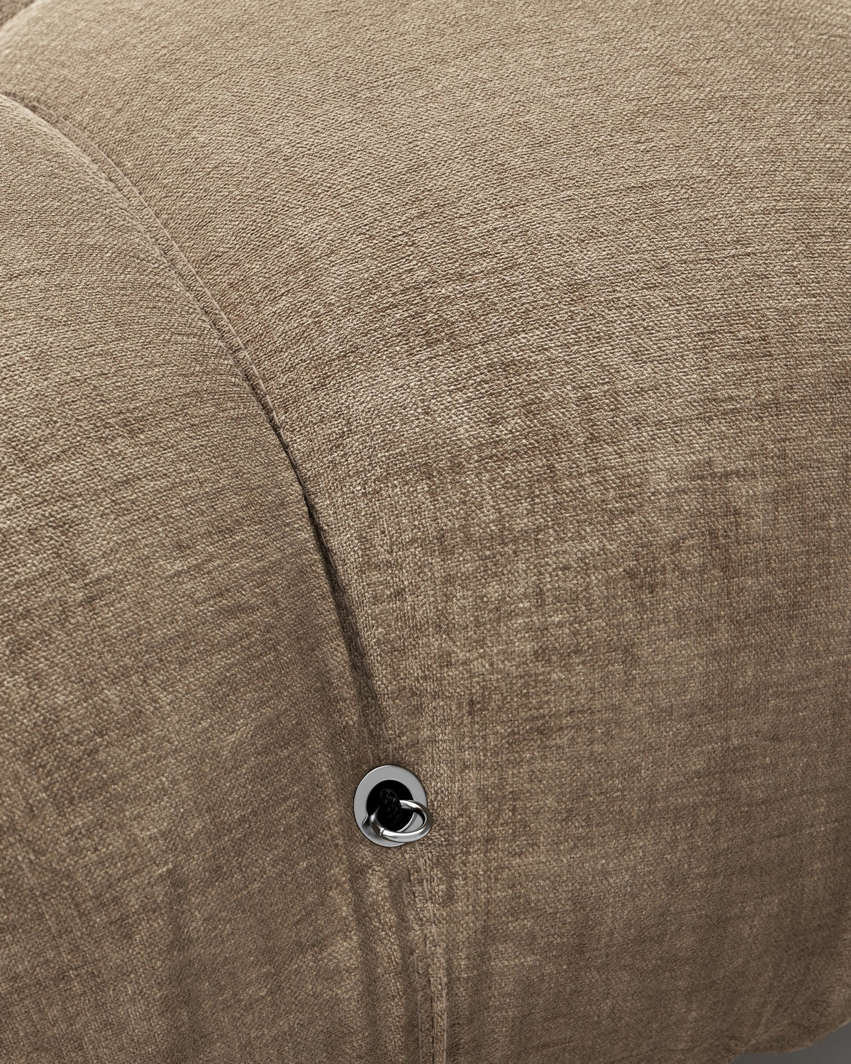 Bellini Sectional Sofa – Mario Bellini Open-End Design, Right-Facing, Cappuccino Brown Chenille | Final Sale