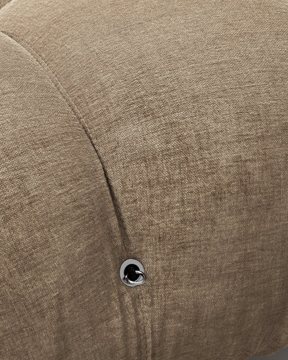 Bellini Sectional Sofa – Mario Bellini Open-End Design, Right-Facing, Cappuccino Brown Chenille | Final Sale