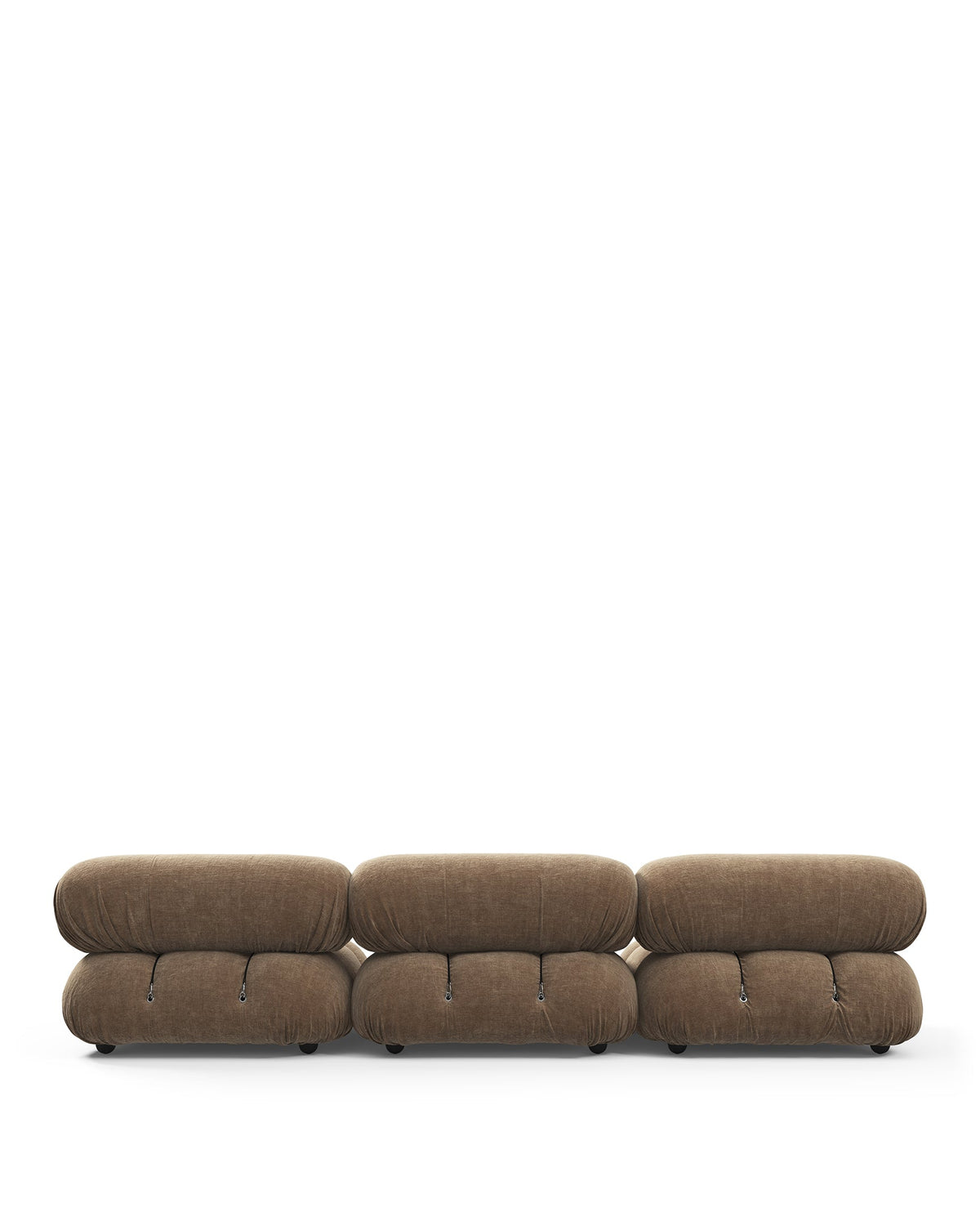 Mario Bellini Sectional Sofa – Three-Seater Cappuccino Brown Chenille | Final Sale