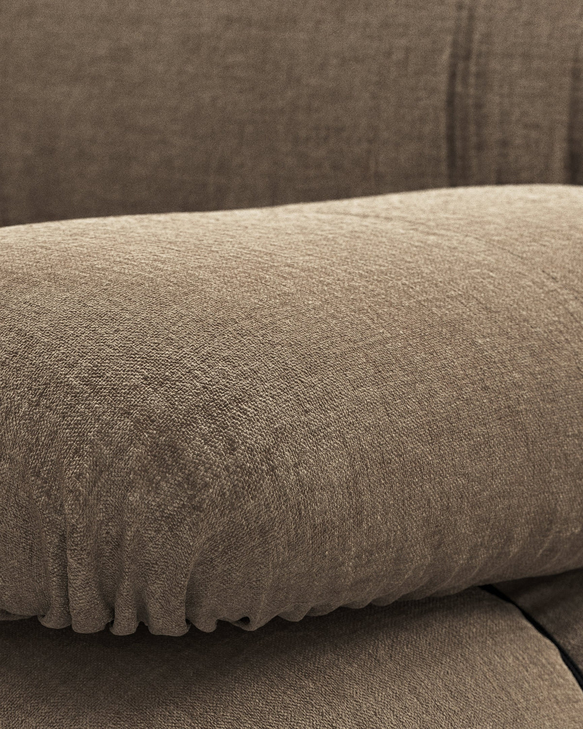 Mario Bellini Bellini Two-Seater Sectional Sofa in Cappuccino Brown Chenille | Final Sale