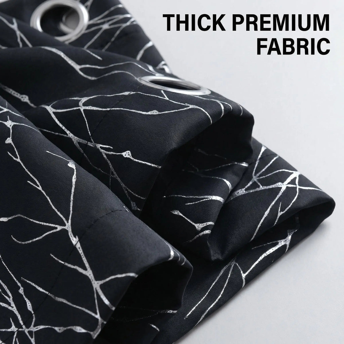 Curtain Club's 2-Piece 34x63 Inch Blackout Tree Branch Drapes - Thermal Grommet Window Treatments for Living Room and Bedroom