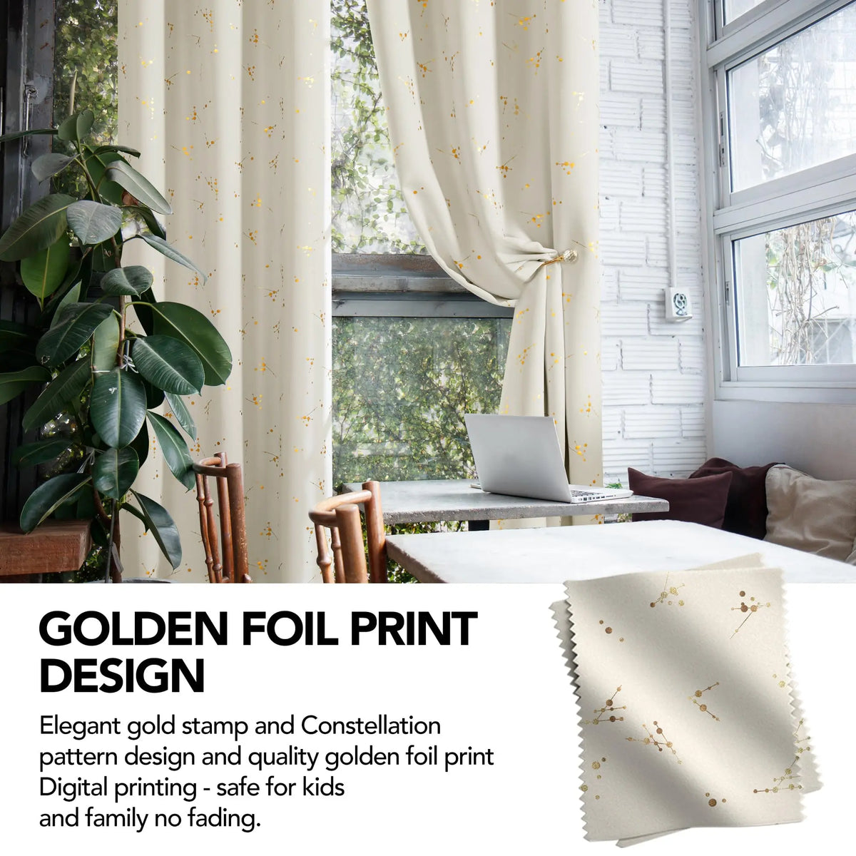 Blackout Curtain Panels | 100% Polyester, Thermal Insulated, Grommet Top | Wide Size Range, Set of 2