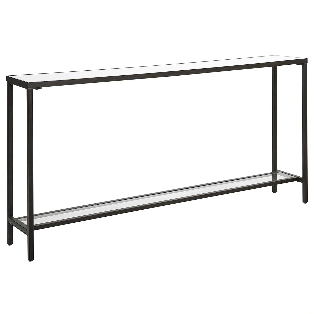 Mirrored Glass Console Table