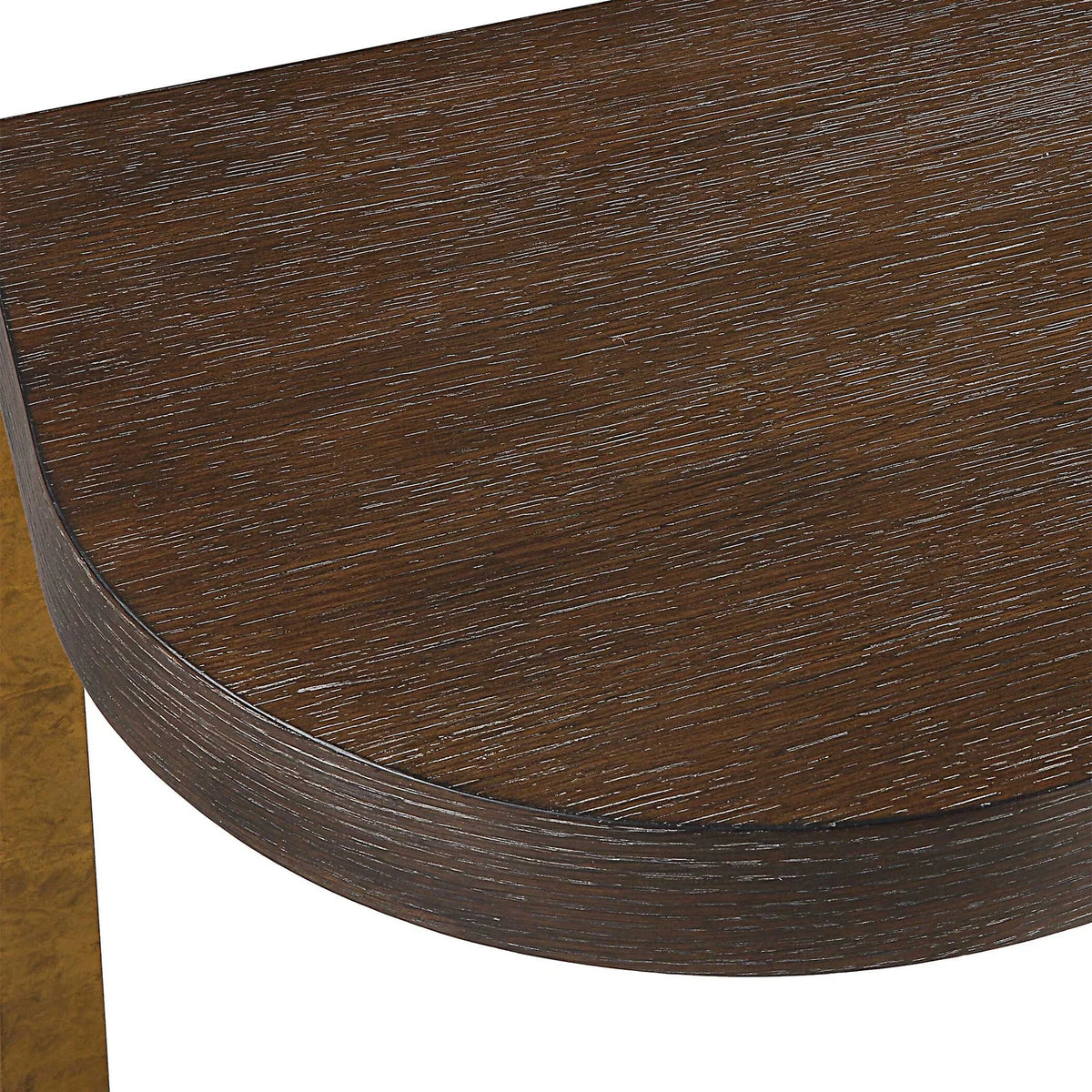 Coffee Oak Console Table