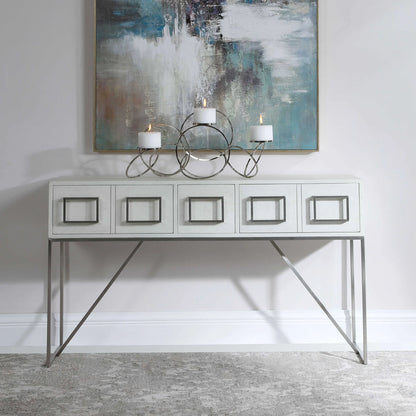 White Console Table