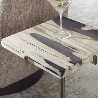 Petrified Wood Accent Table