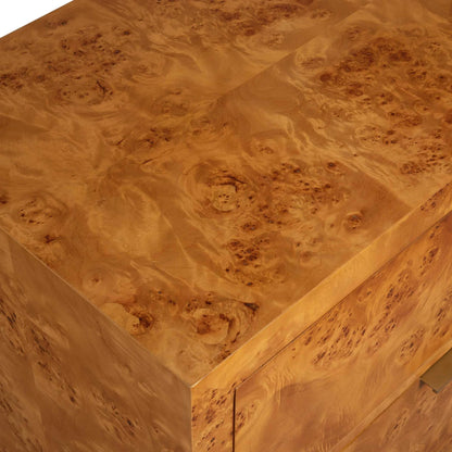 2-Drawer Burl Chest