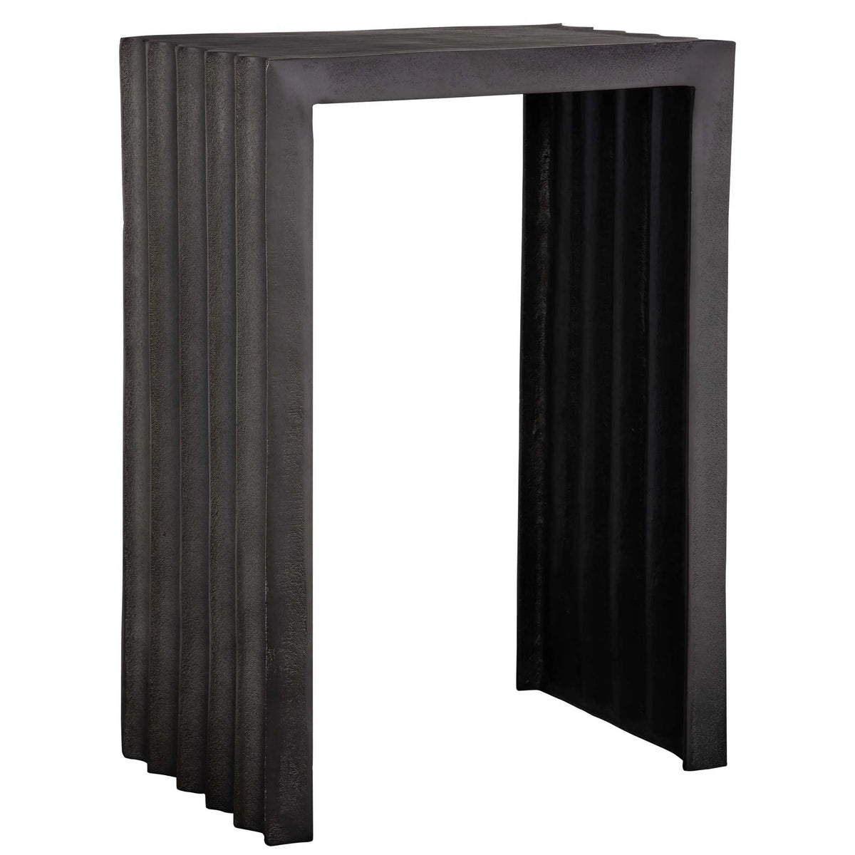 Sculptural Aluminum Accent Table