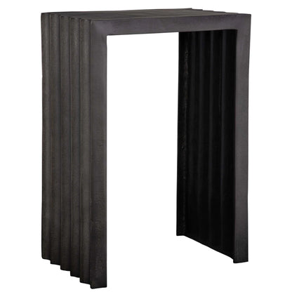 Sculptural Aluminum Accent Table