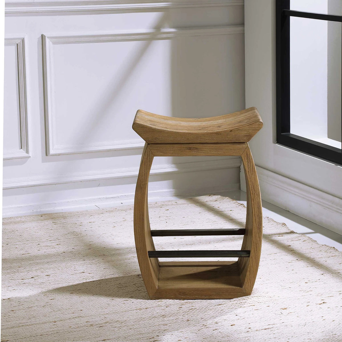 Modern Wood Counter Stool
