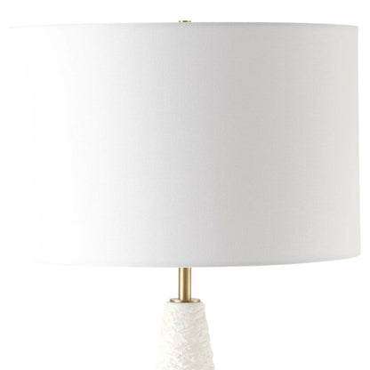 Textured White Ceramic Floor Lamp