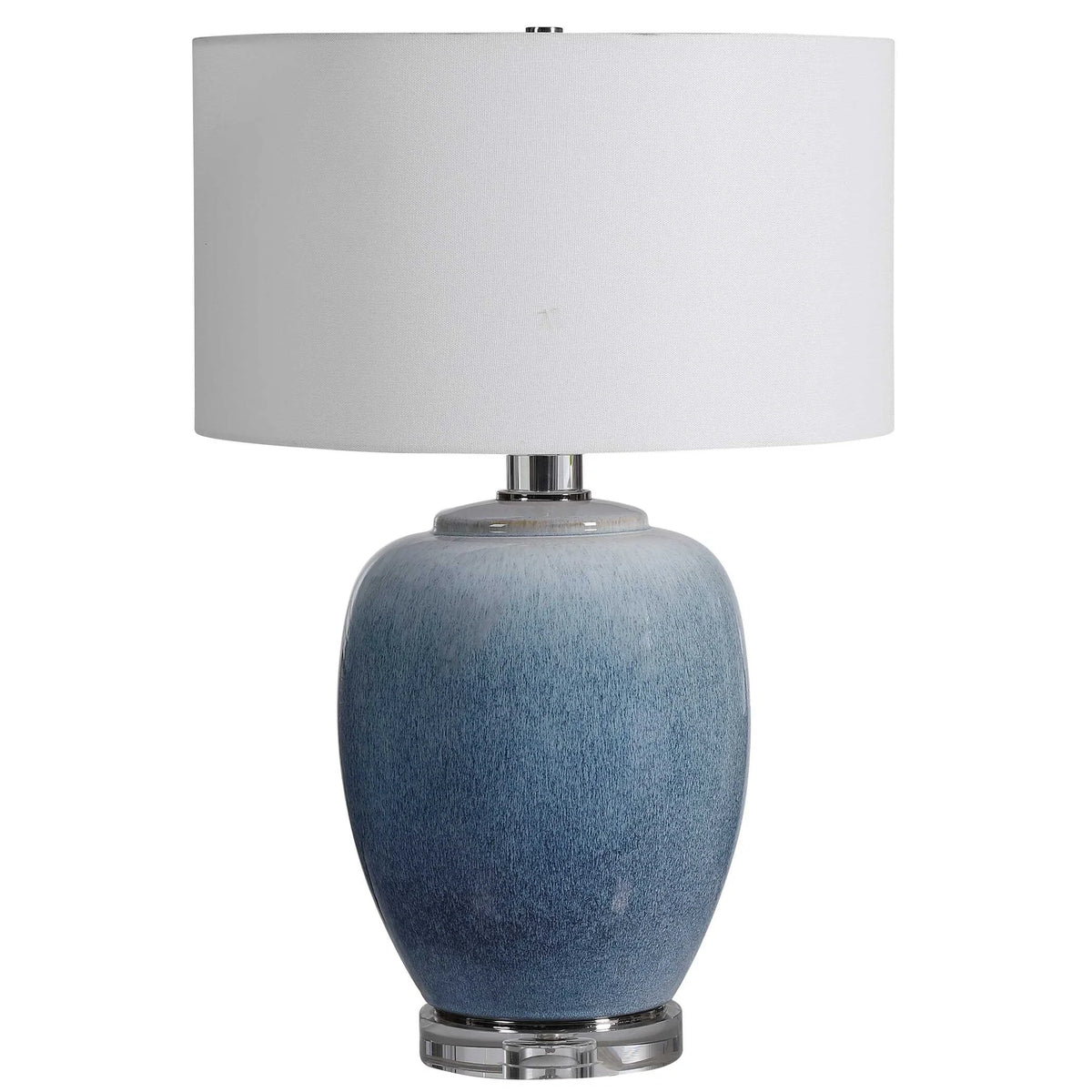 Ombre Blue Ceramic Table Lamp