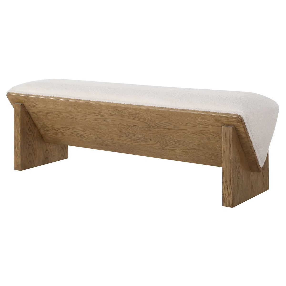 Ivory Fabric Bench