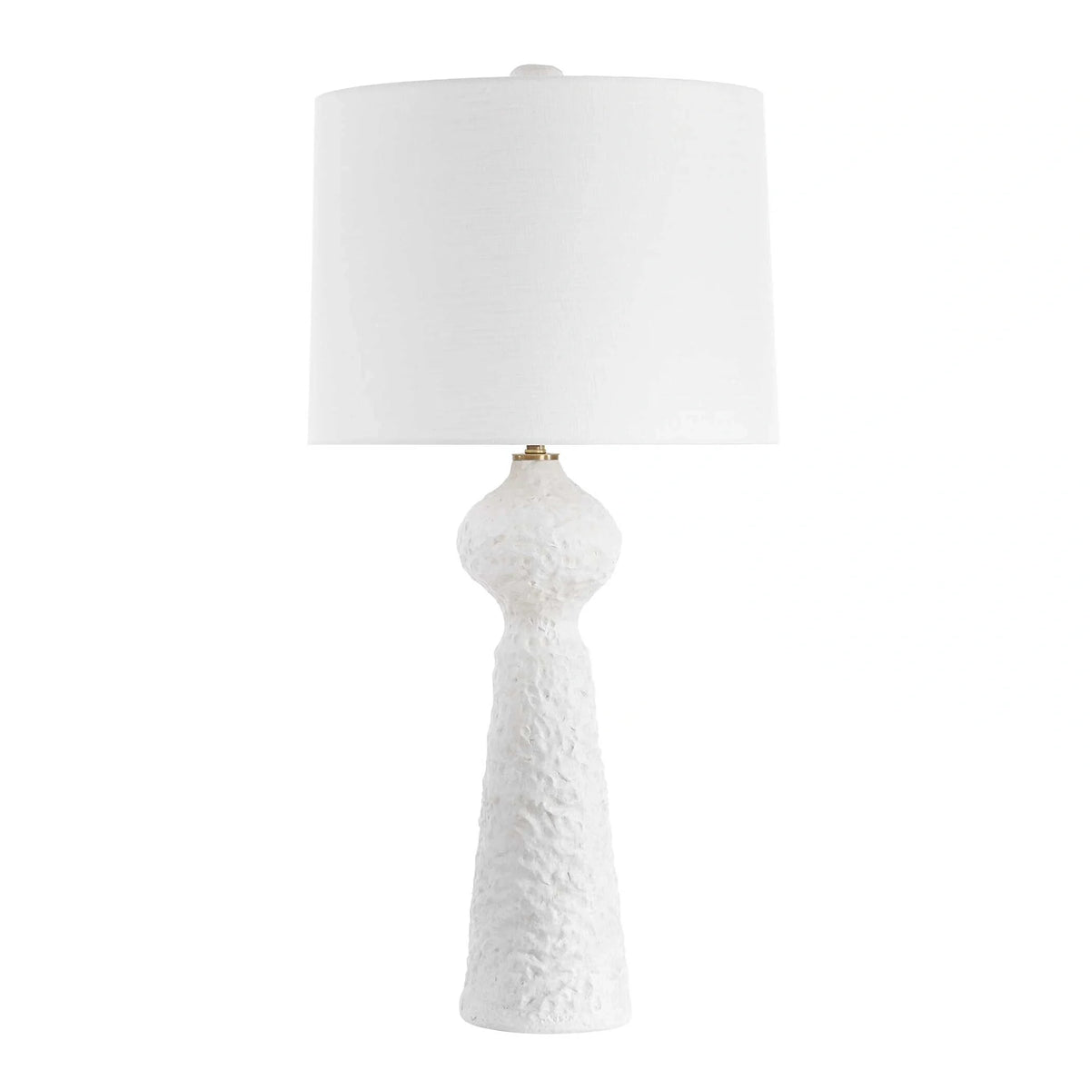 Textured White Table Lamp