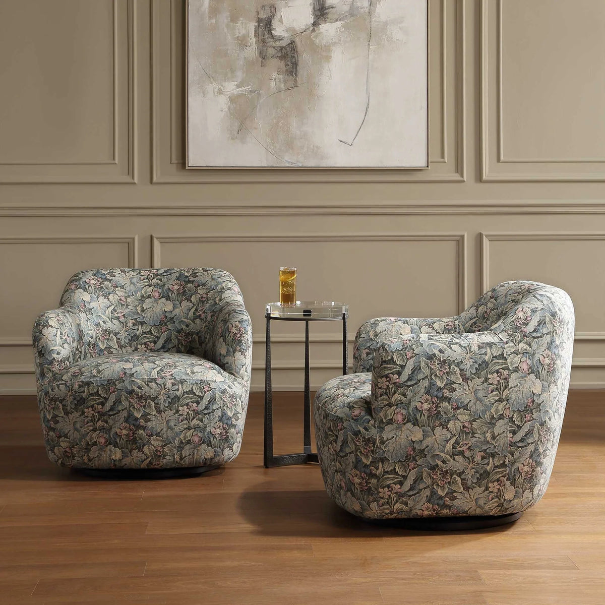 Tapestry Swivel Chair