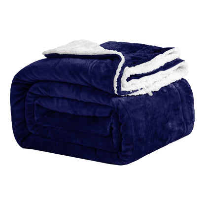 Imperial Homeware Sherpa Fleece Blanket, Dual-Layer 230 GSM Fleece and 180 GSM Sherpa, Warm Lightweight Throw for Bed, Sofa or Travel, Breathable Durable, King Queen Twin Throw Sizes, Easy Care