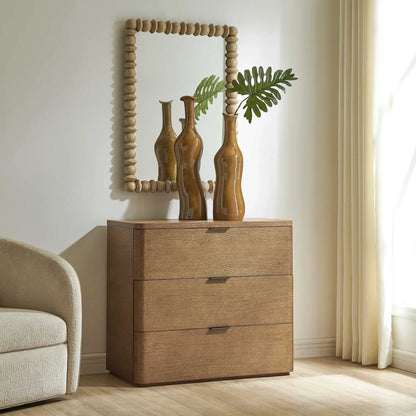 Oak 3 Drawer Chest