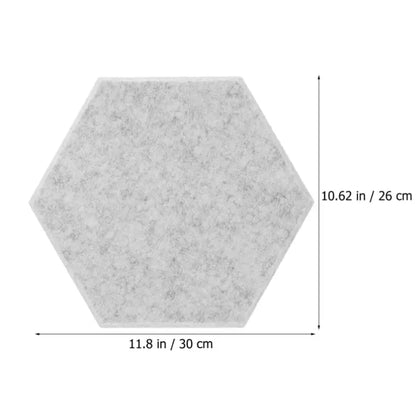 Hexagon Acoustic Panels - 12 Self-Adhesive Soundproof Tiles for Superior Soundproofing and Style