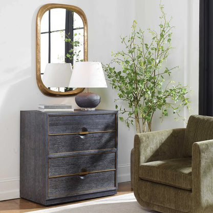 4 Drawer Walnut Chest