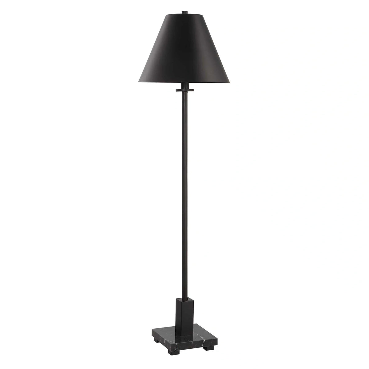 Satin Black Buffet Lamp