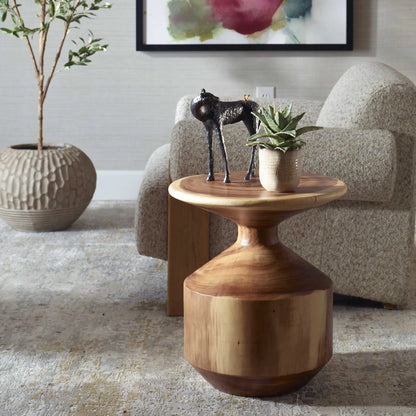 Hourglass Accent Table