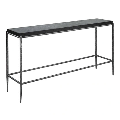 Black Concrete Console Table