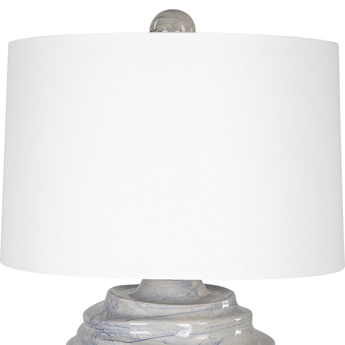 Blue & White Accent Lamp