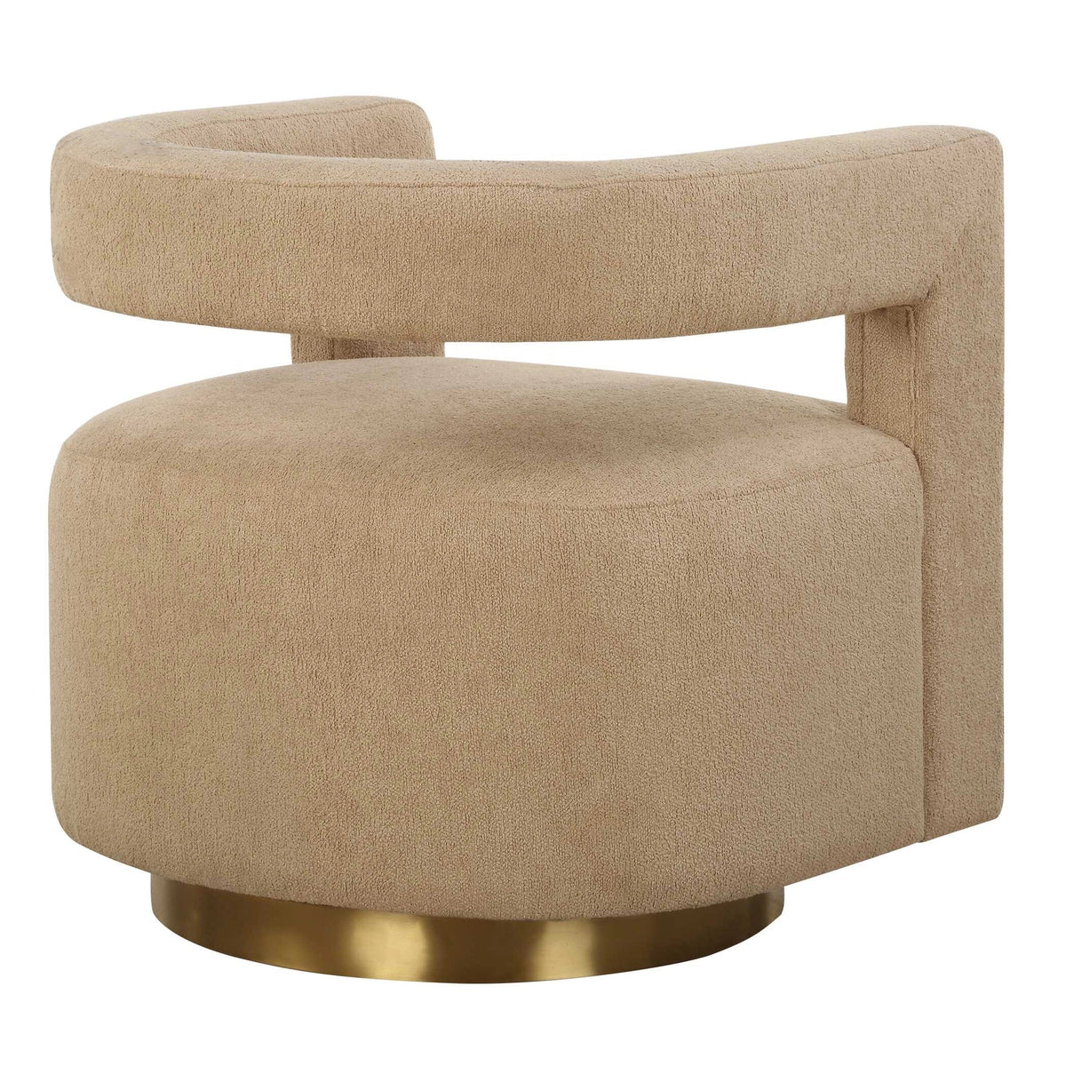 Boucle Swivel Chair
