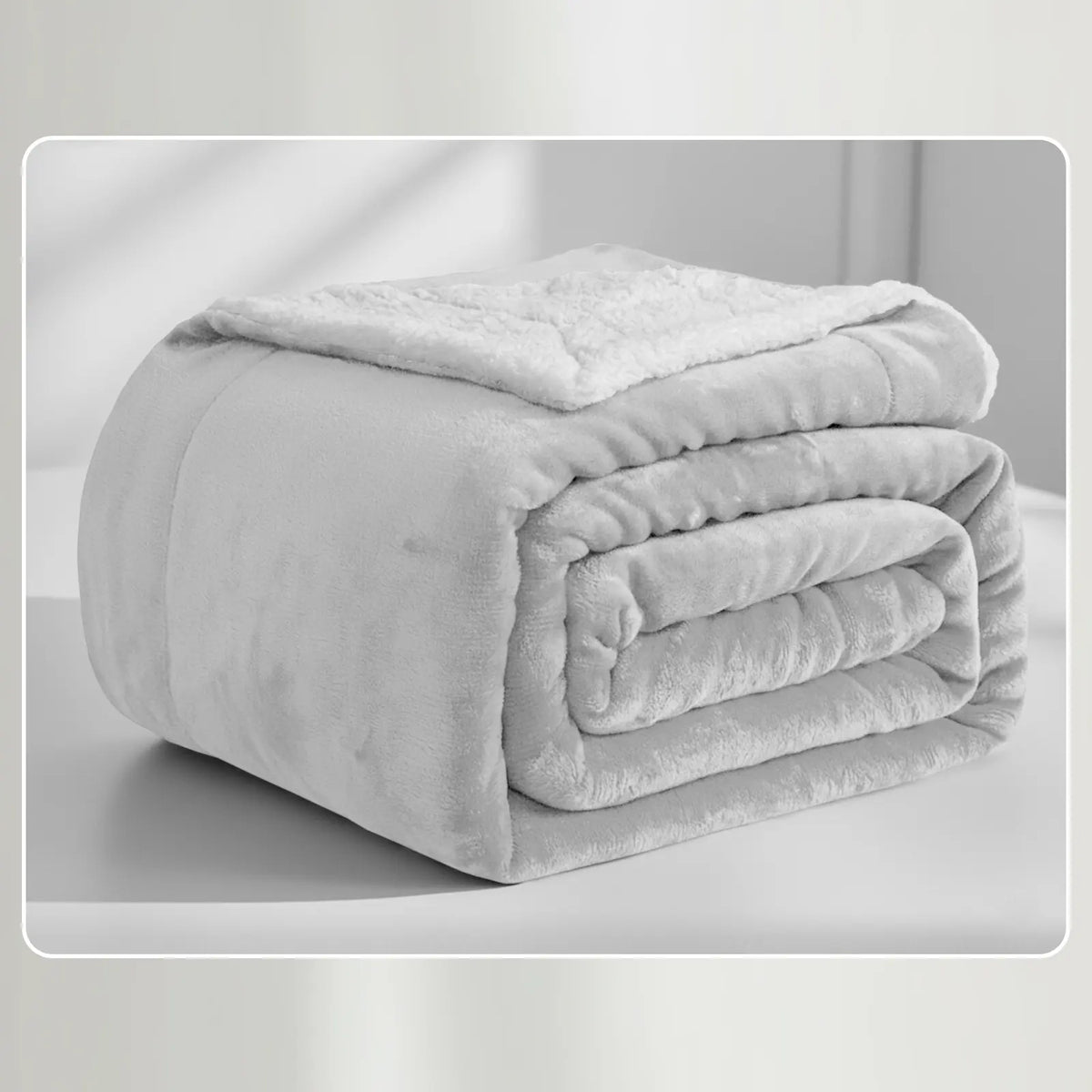 Soft Sherpa Fleece Throw Blankets - Dual-Layer Design with 230 GSM Fleece, 180 GSM Sherpa for Lightweight Warmth, Ideal for Relaxing Nights, Bed Layering; Available in Twin, Queen, King, Throw Sizes