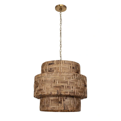 4 Light Woven Pendant