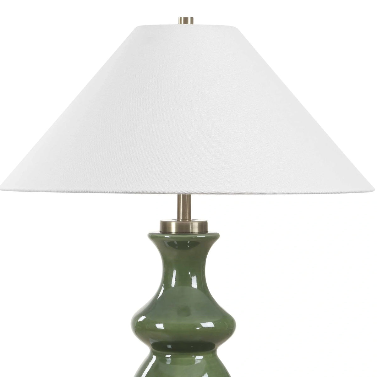 Moss Green Ceramic Table Lamp