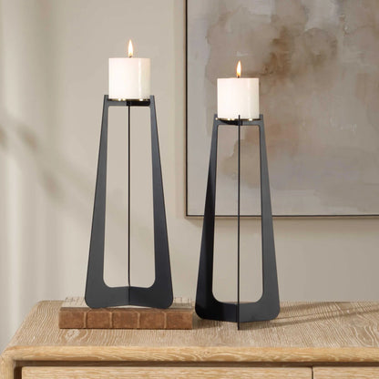 Black Candleholders Set/2